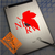 Neon Genesis Evangelion NERV red decal on iPad