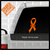 MS Multiple Sclerosis decal on truck