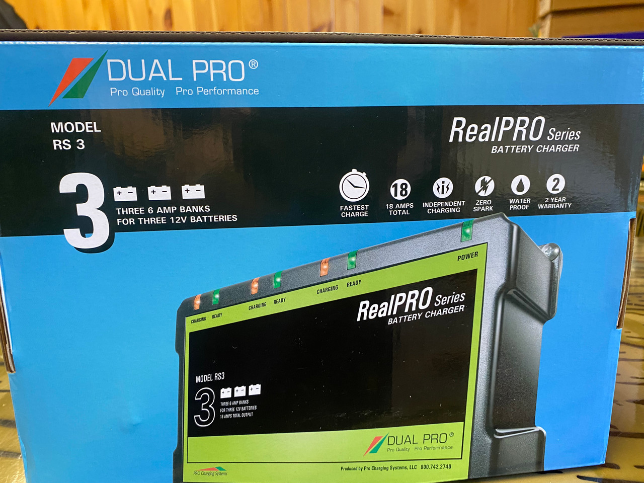 Dual Pro RealPro 3 Bank 18 Amp Battery Charger