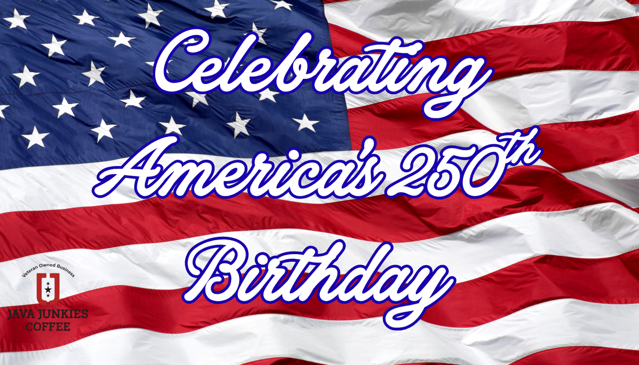 American flag celebrating America's 250th birthday