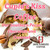 Java Junkies Cupid's Kiss Coffee. Chocolate covered  caramel pecan clusters on a white table.