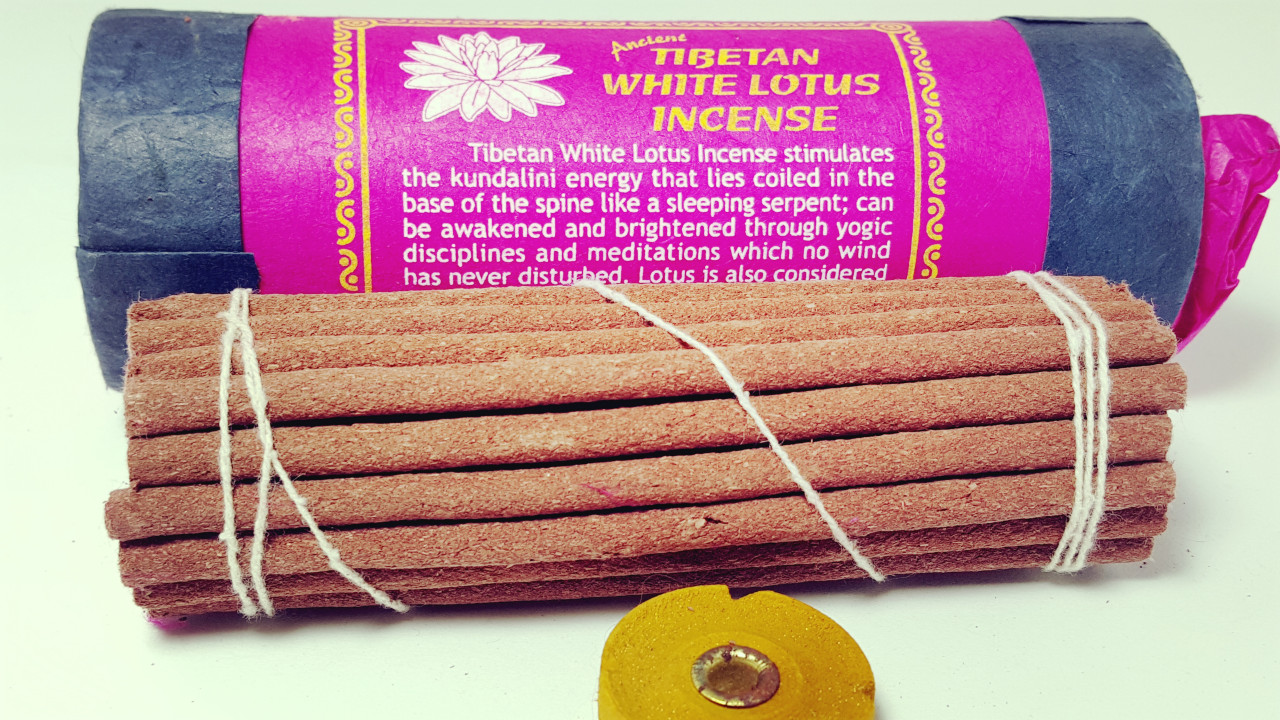 Tibetan White Lotus Incense by Mandala Arts & Incense