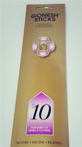 Gonesh No. 10 Perfumes of Herbs & Flowers Incense Gonesh No. 10 Perfumes of Herbs & Flowers Incense