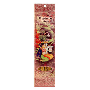 Madhurya Rasa Incense: Almond, Rose and Khus (Vetiver) by Prabhuji's Gifts Madhurya Rasa Incense: Almond, Rose and Khus (Vetiver) by Prabhuji's Gifts