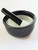 Black Round 3.5 inch  Mortar & Pestle Porcelain Black Round 3.5 inch  Mortar & Pestle Porcelain
