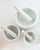White Mortar and Pestle, 3 piece set White Mortar and Pestle, 3 piece set