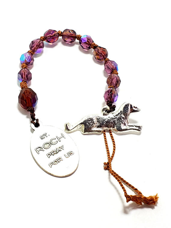 Amber St. Roche Patron Saint of Dogs Prayer Chaplet