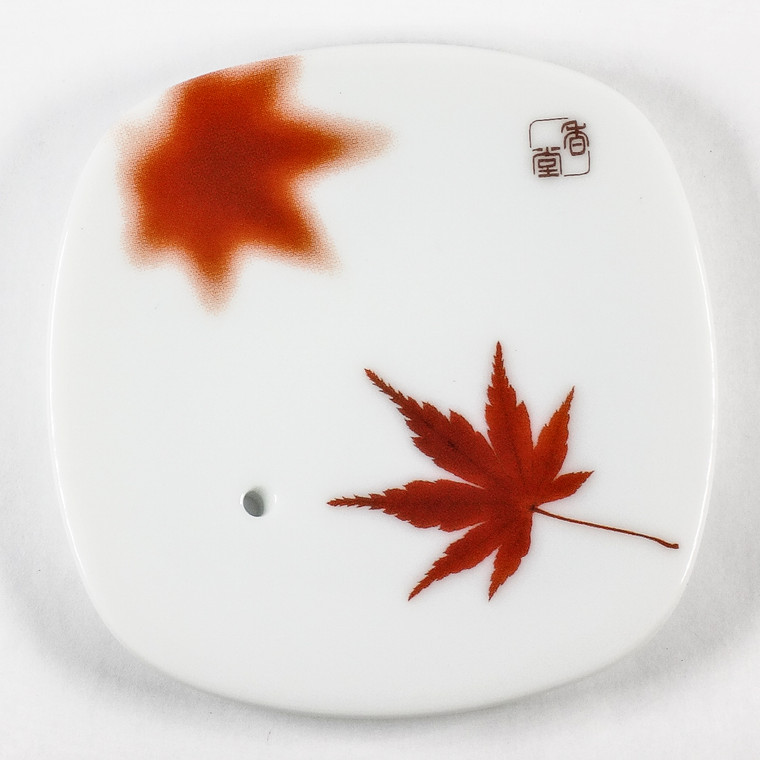 Yume-No-Yume (The Dream of Dreams) - Ceramic Plate Maple Leaf