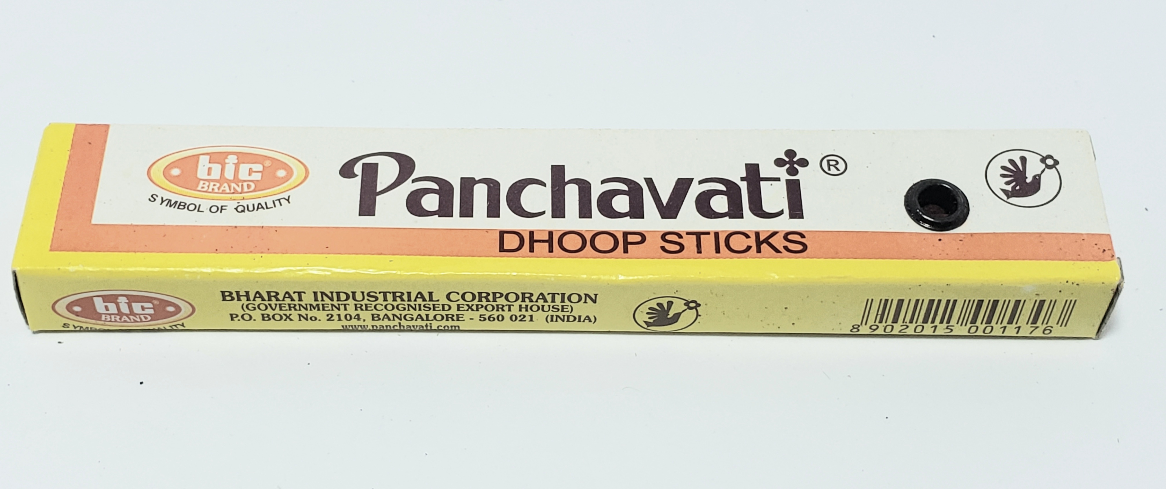 6 Päckchen PANCHAVATI Räucherstäbchen (Dhoop Sticks) – 10cm, Ohne Bambus, Mit Sandelholzduft
