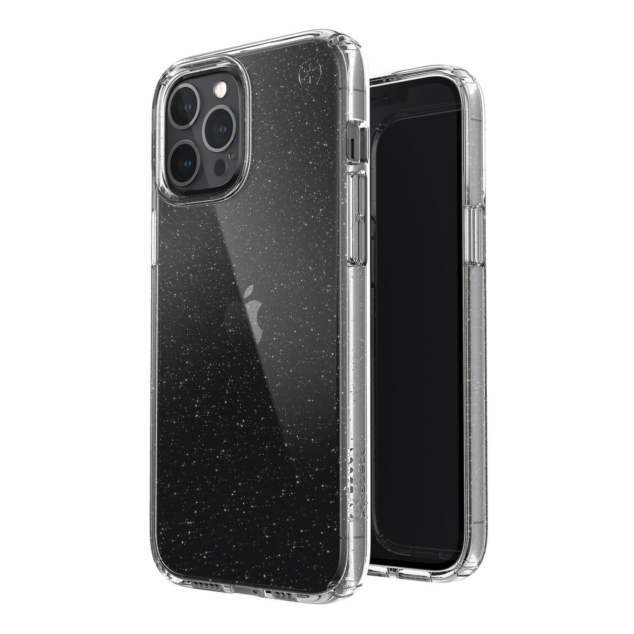 Speck Presidio Perfect Clear Case For Apple Iphone 12 Pro Max Gold Glitter 5636