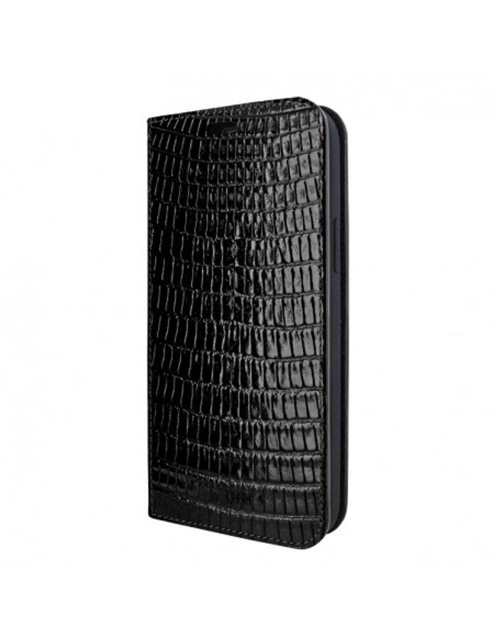 Piel Frama iPhone 13 Mini FramaSlimCards Leather Case - Black Cowskin-Lizard