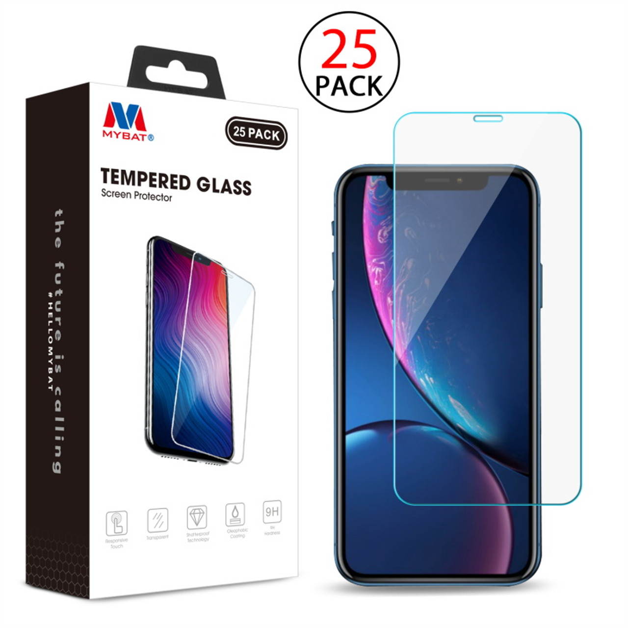 iPhone 11 / iPhone XR Tempered Glass Screen Protector [2-Pack]