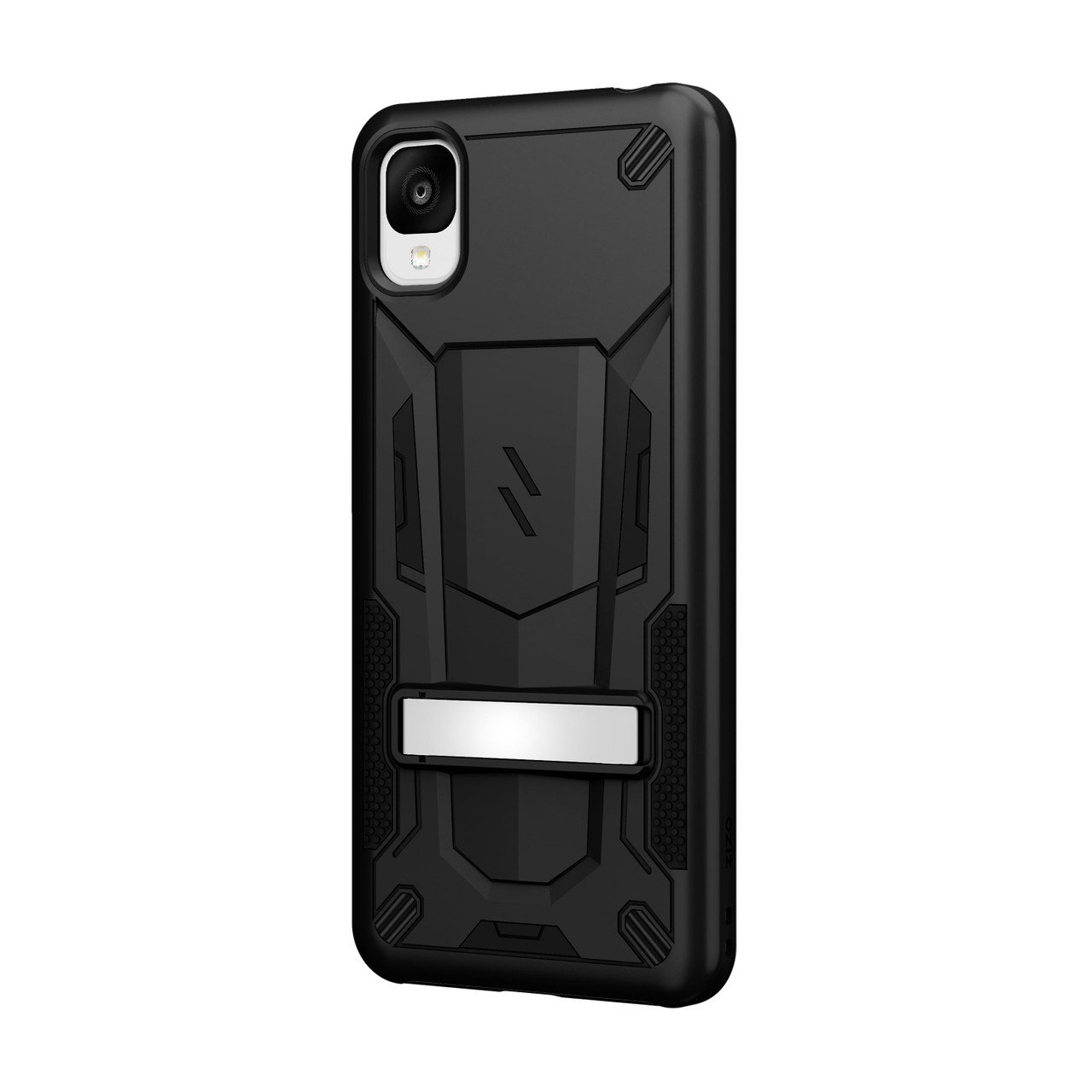 Phone Cases TCL Zizo Kickstand Rugged Stand Black Tan