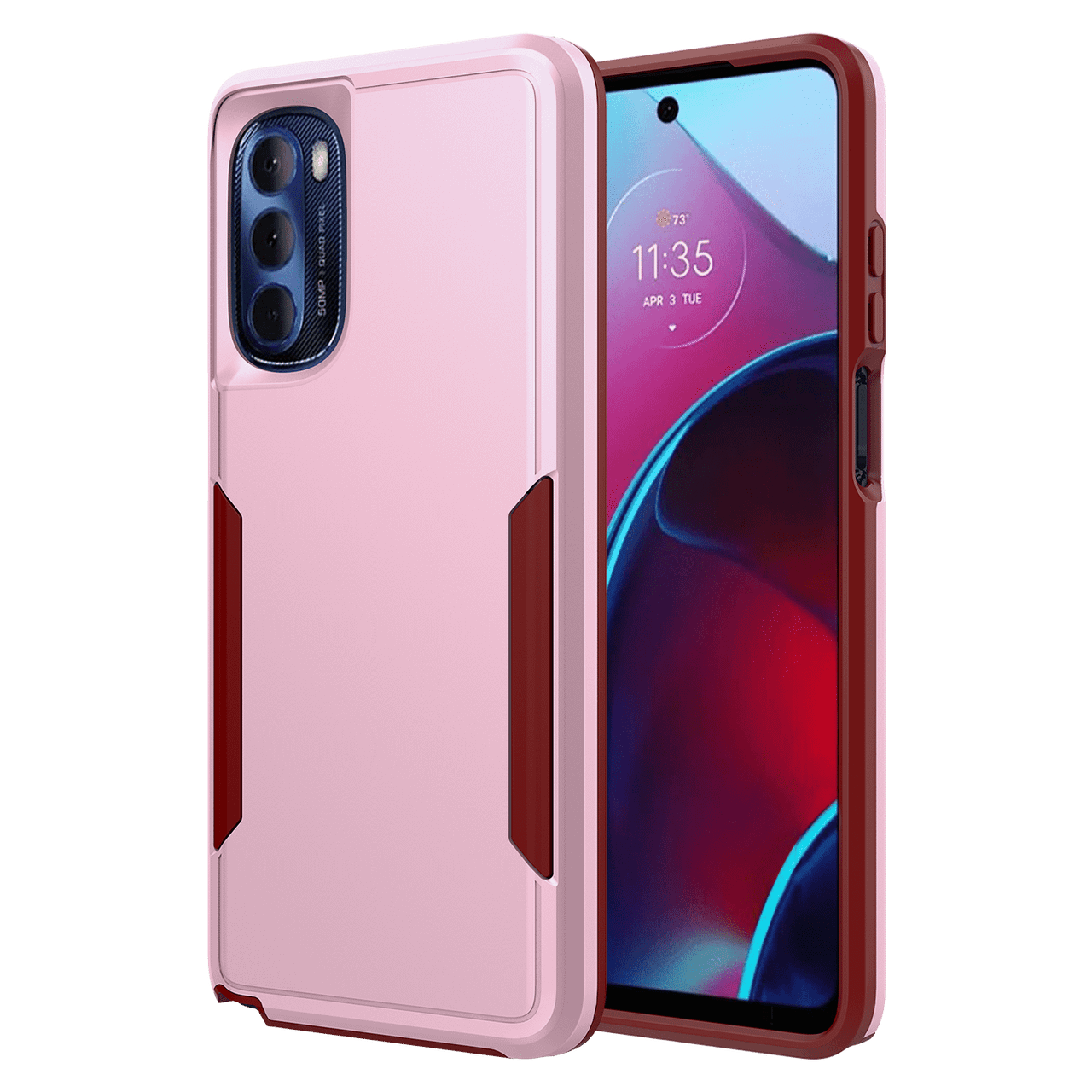 AMPD - Military Drop Case for Motorola Moto G Stylus 2022 - Pink AA-GSTYLUS22-MILITARY-PNK AMPD - Military Drop Case for Motorola Moto G Stylus 2022 - Pink AA-GSTYLUS22-MILITARY-PNK