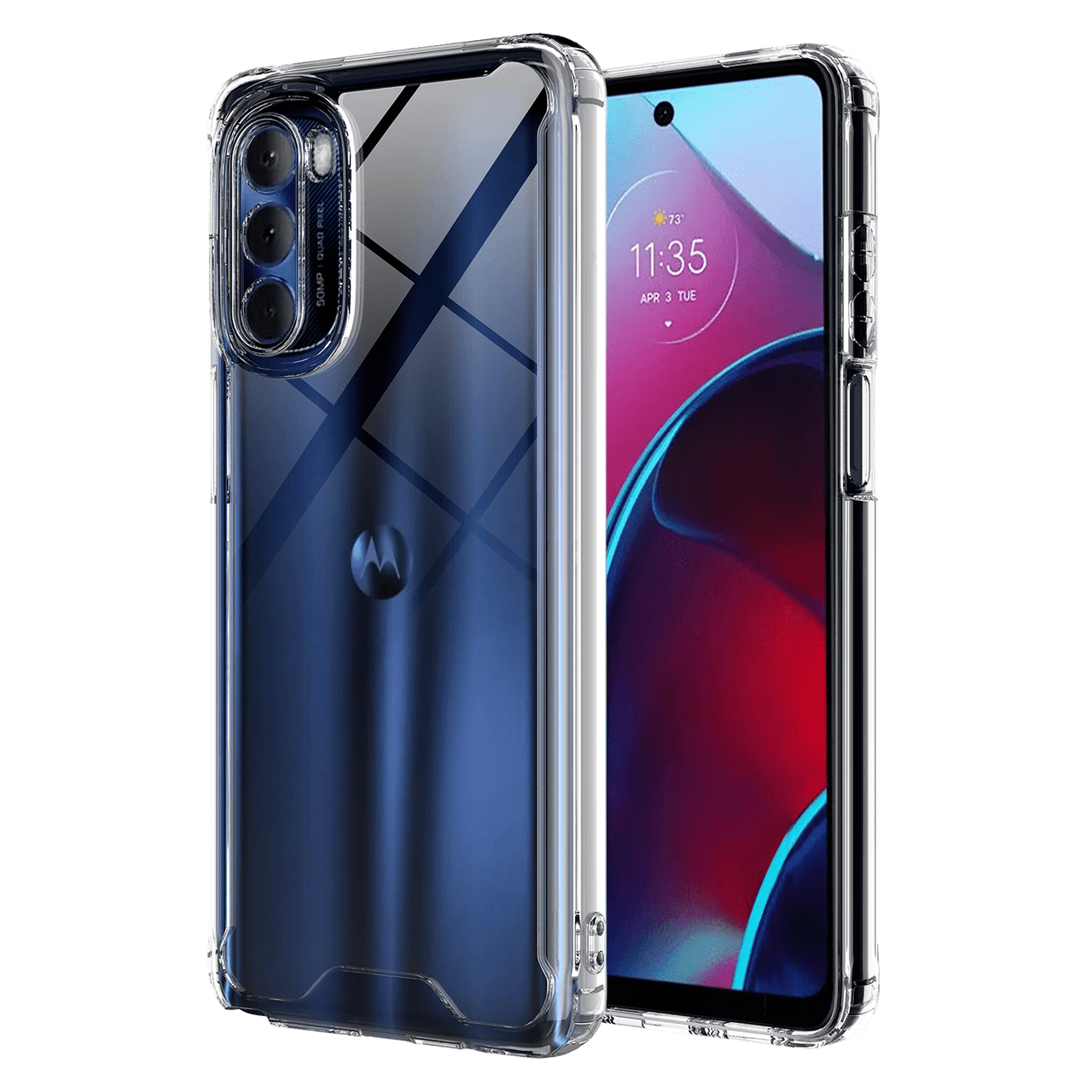 AMPD - TPU / Acrylic Hard Shell Case for Motorola Moto G Stylus 2022 - Clear AA-GSTYLUS22-TPUACRYLIC-CLR AMPD - TPU / Acrylic Hard Shell Case for Motorola Moto G Stylus 2022 - Clear AA-GSTYLUS22-TPUACRYLIC-CLR