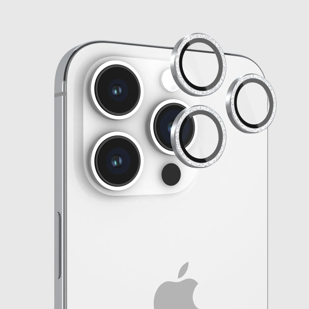 Case-Mate Apple iPhone 15 Pro Max / iPhone 15 Pro Camera Lens Protector  with Aluminum Rings - Black 