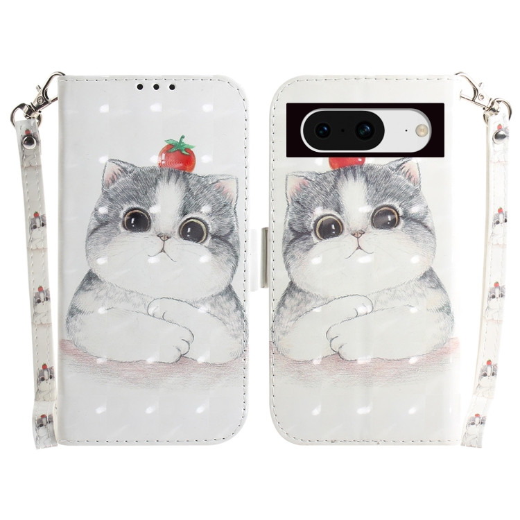 Google Cases - Pixel 8 Cases Cute Flip Leather Red
