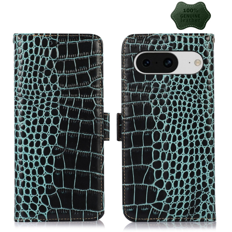 Google Cases - Pixel 8 Cases Crocodile Leather Green