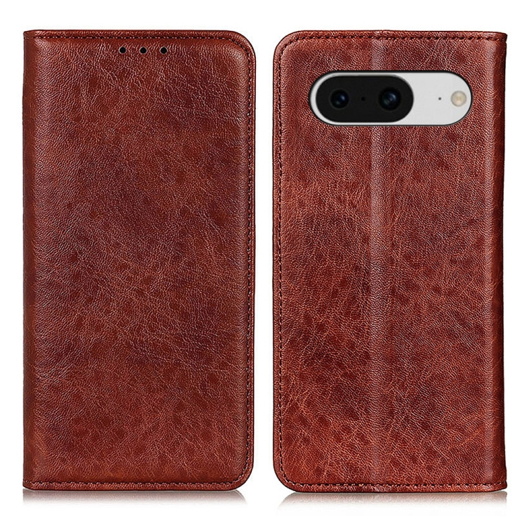 Google Cases - Pixel 8 Cases Leather Magnetic Texture Brown