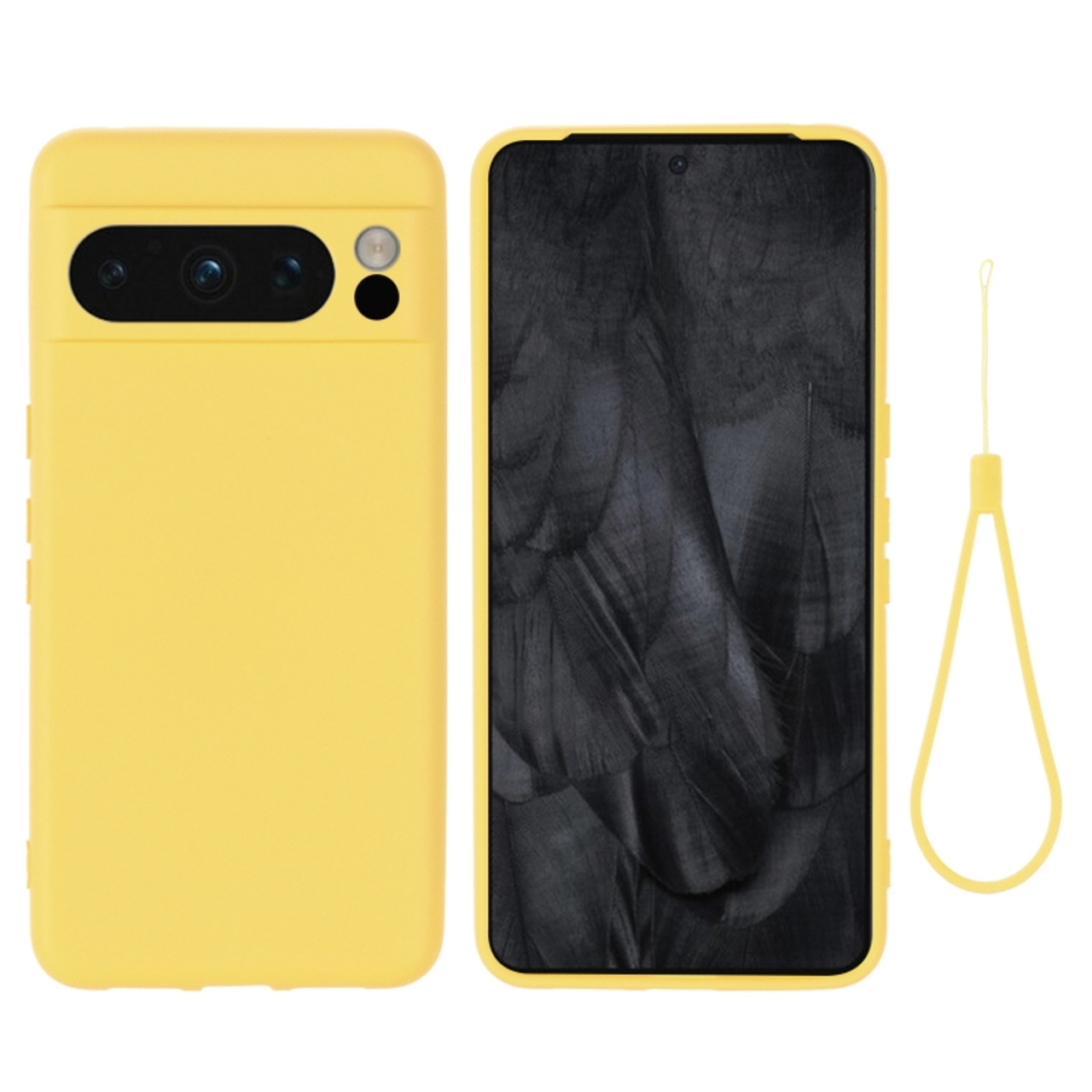 Funda + 2 Templados Para Google Pixel 8 Pro (color Amarilla