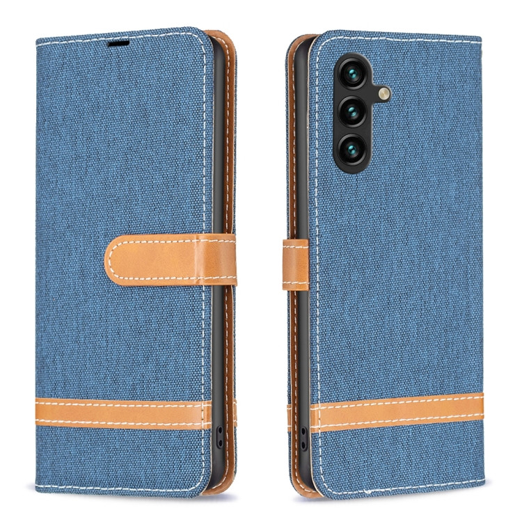 Samsung Cases - Galaxy A14 5G Cases Leather Texture Blue