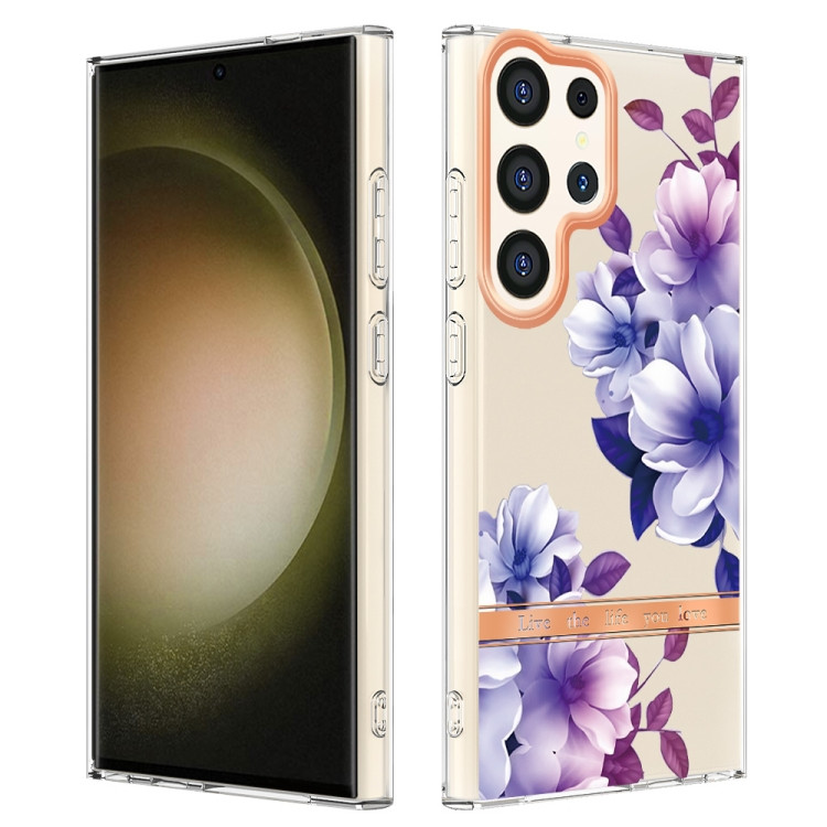 Samsung Cases - Galaxy S24 Ultra Cases Flower TPU Purple