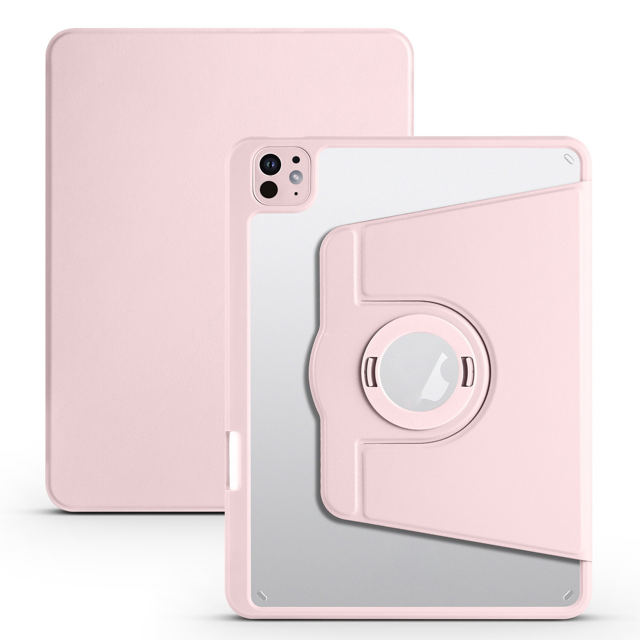 iPad Pro 13 2024 Acrylic 360 Rotation Detachable Leather Tablet