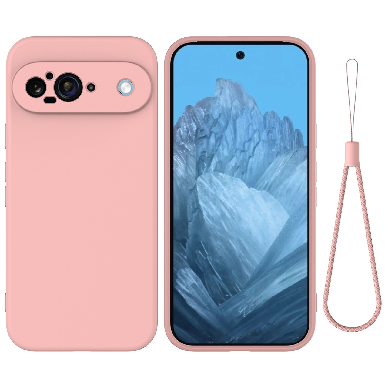 Google Pixel 9 Pure Color Liquid Silicone Shockproof Phone