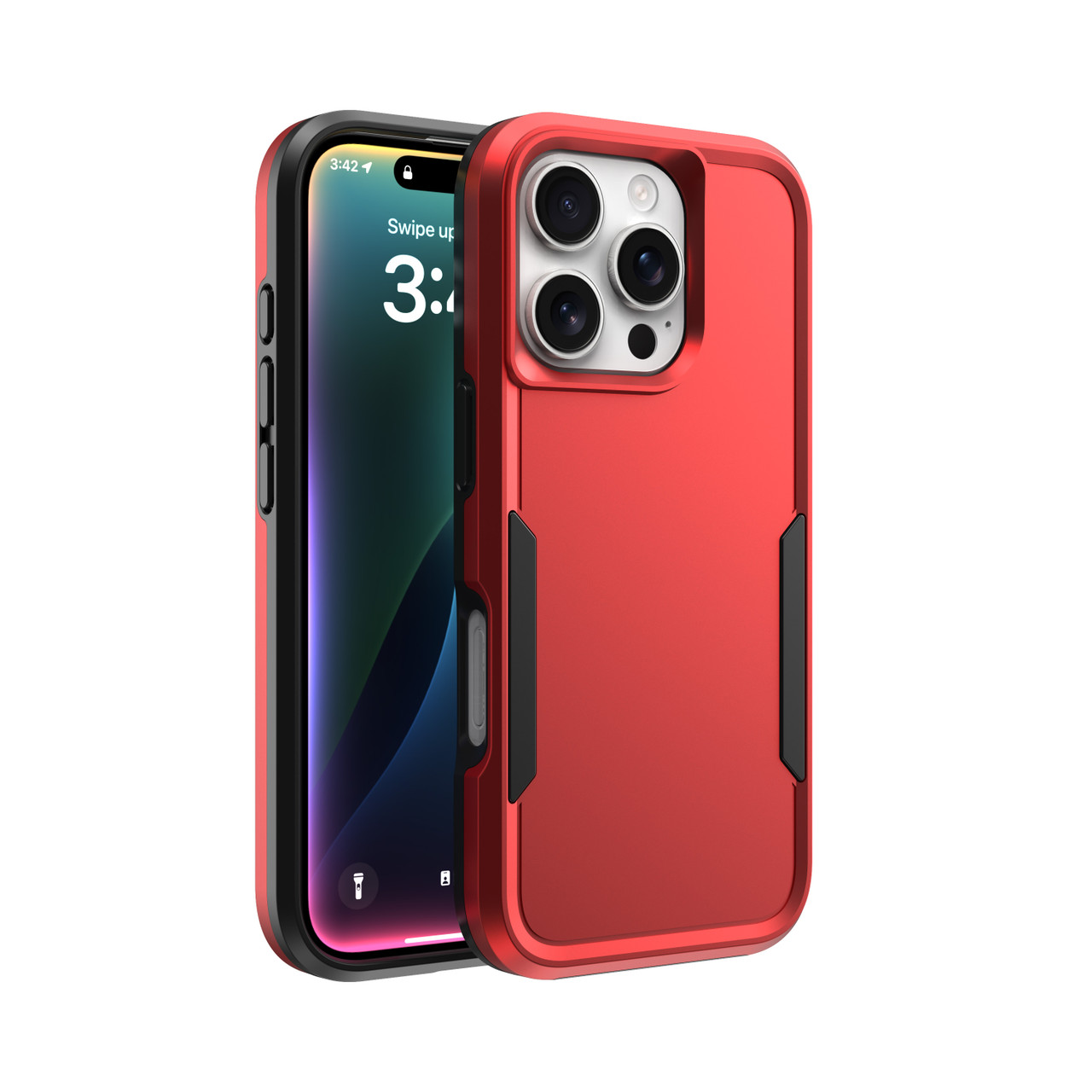 CLICK Impact MagSafe Series iPhone 16 Pro Case - Red Black