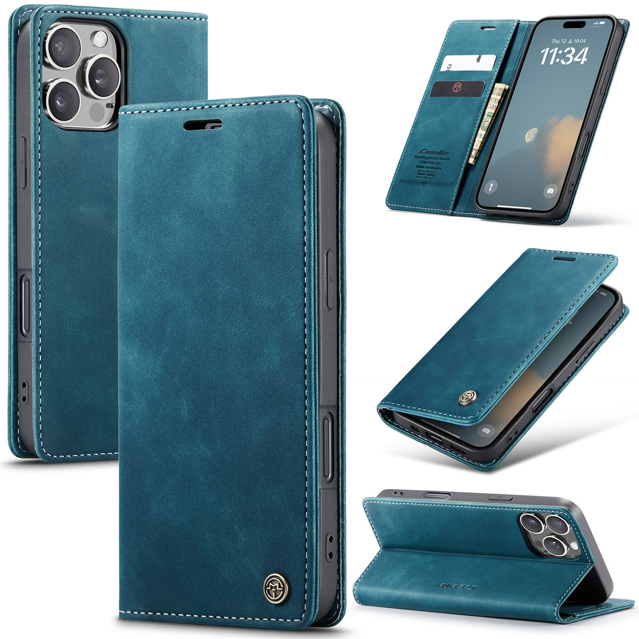 iPhone 16 Pro Max CaseMe 013 Multifunctional Horizontal Flip