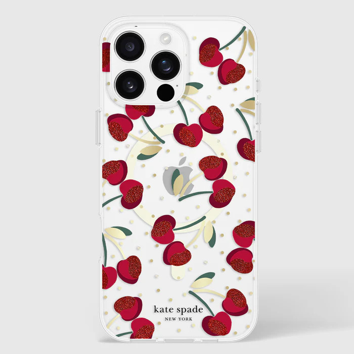 Kate Spade - Protective MagSafe Case for Apple iPhone 16 Pro Max - Cherry Dot
