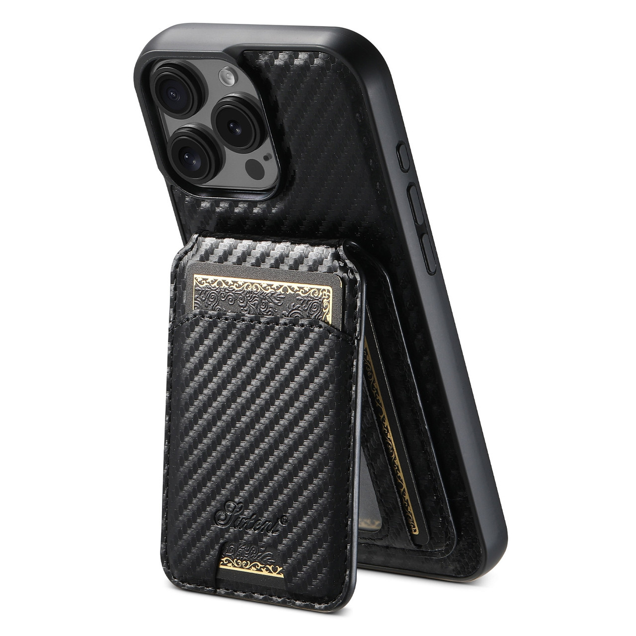 iPhone 16 Pro Max Suteni TXWH18 Carbon Fiber Texture