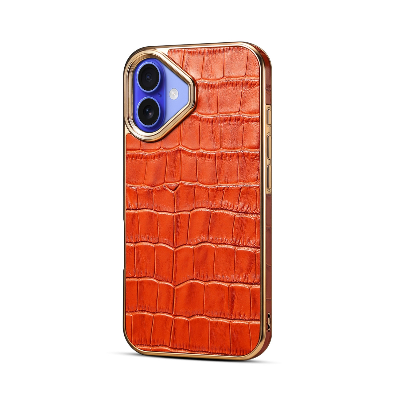 iPhone 16 Plus Denior Crocodile Texture Genuine Leather