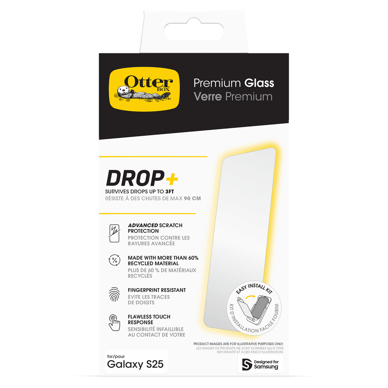 OtterBox Screen Protector for Galaxy S25 - Thumbnail 2