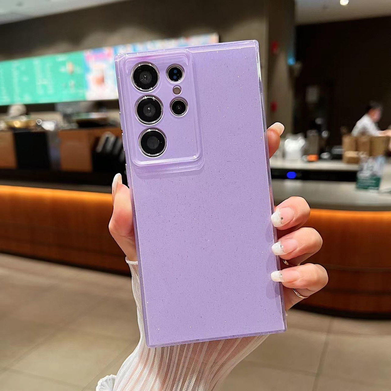 Samsung Galaxy S25 Ultra 5G Jelly Glitter Solid Color TPU Phone