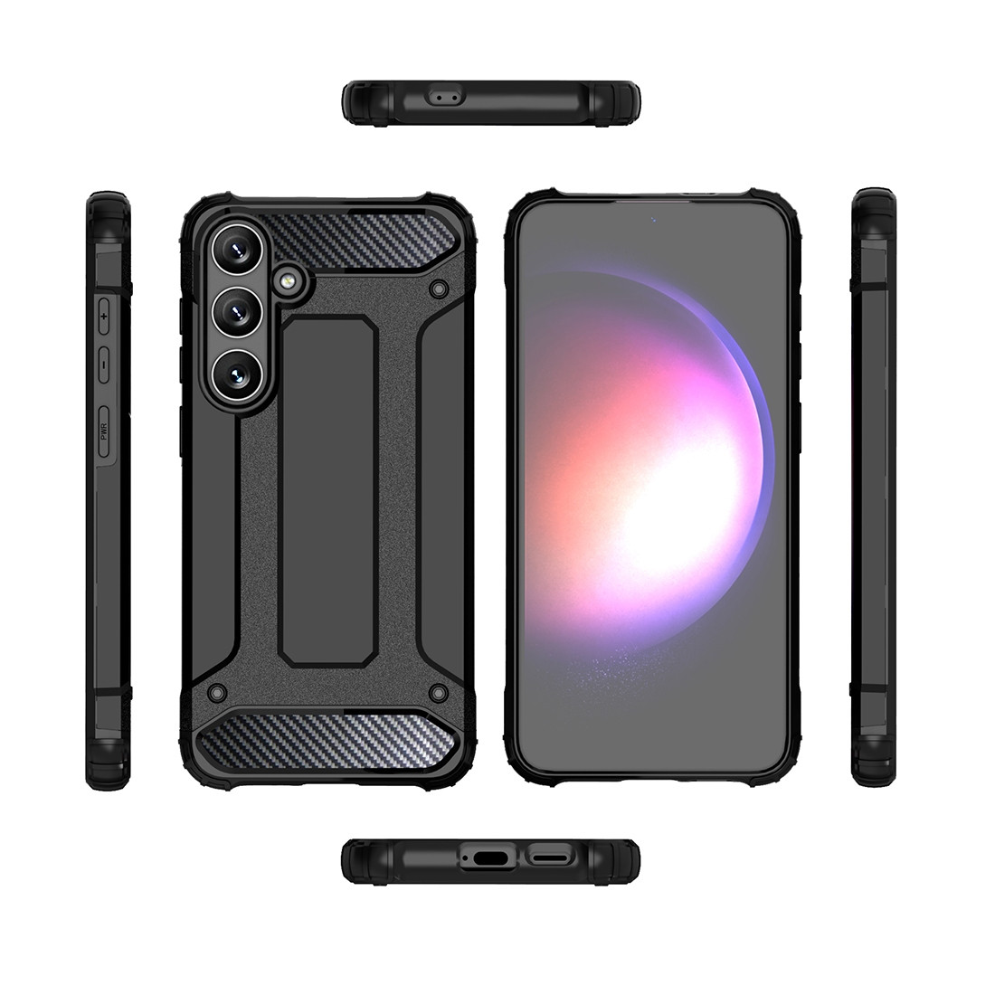 Custodia a Flip per Samsung Galaxy A34 5G - Fibra di Carbonio