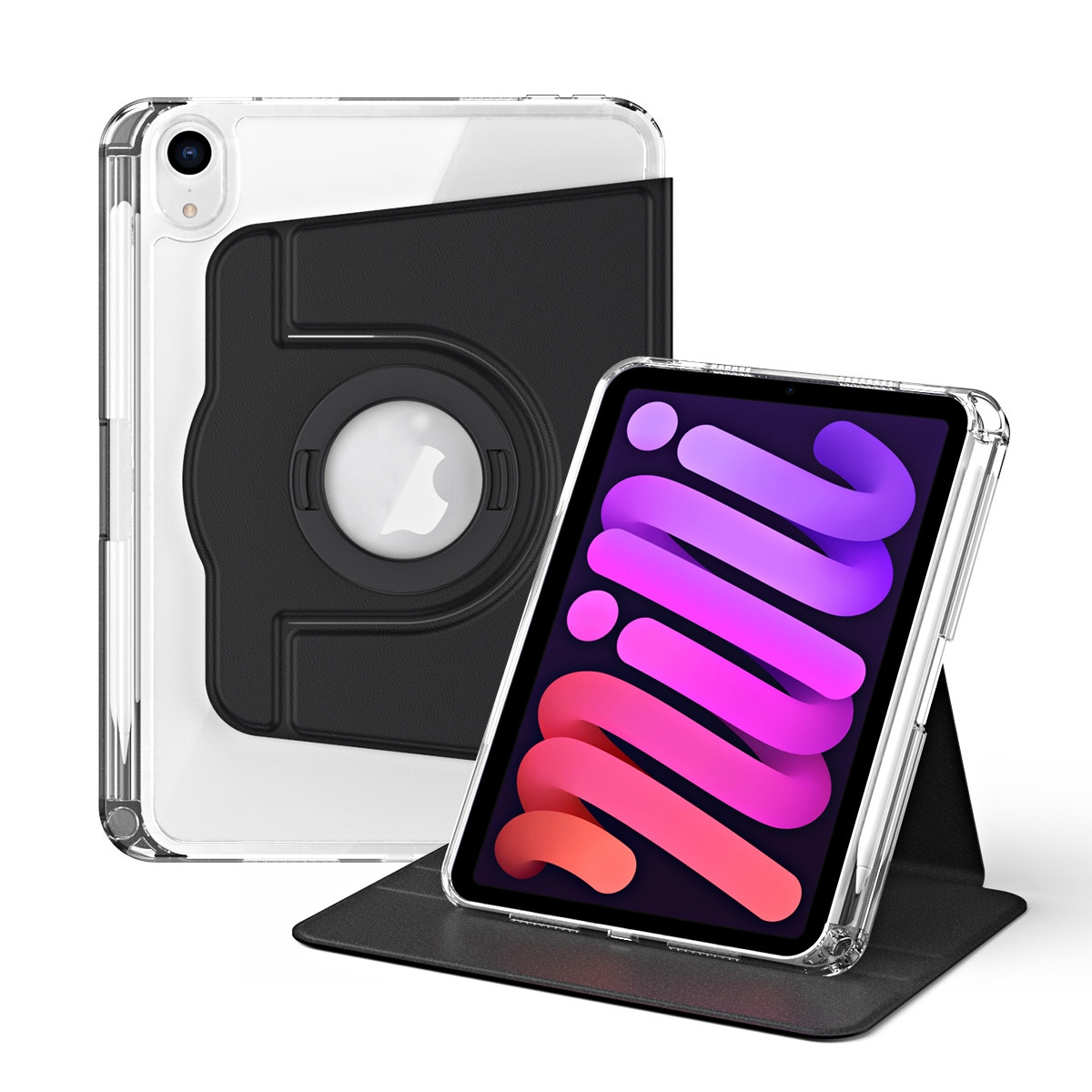 iPad mini 7 (2024) / mini 6 (2021) 360 Rotation Detachable Clear