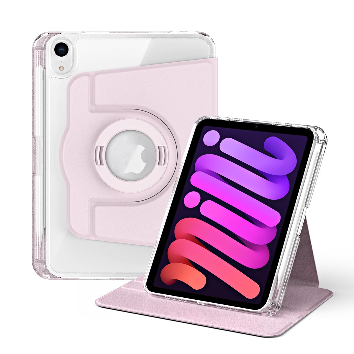 iPad mini 7 (2024) / mini 6 (2021) 360 Rotation Detachable Clear