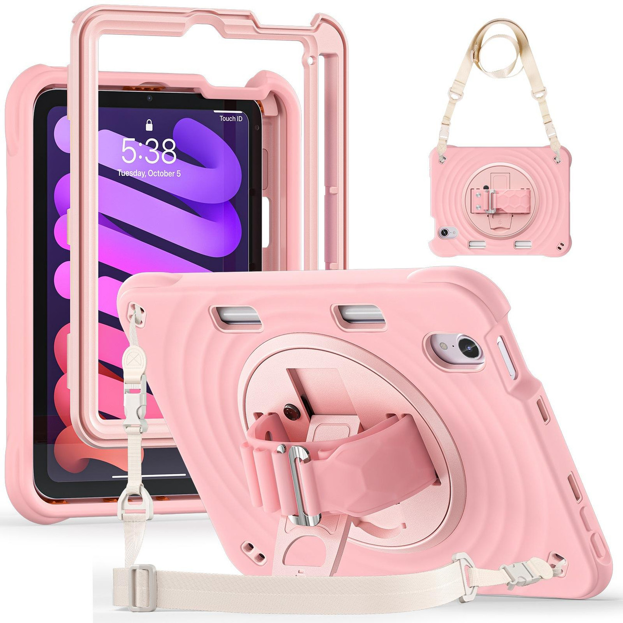 iPad mini 7 (2024) / mini 6 (2021) Rotation Holder Silicone Hybrid