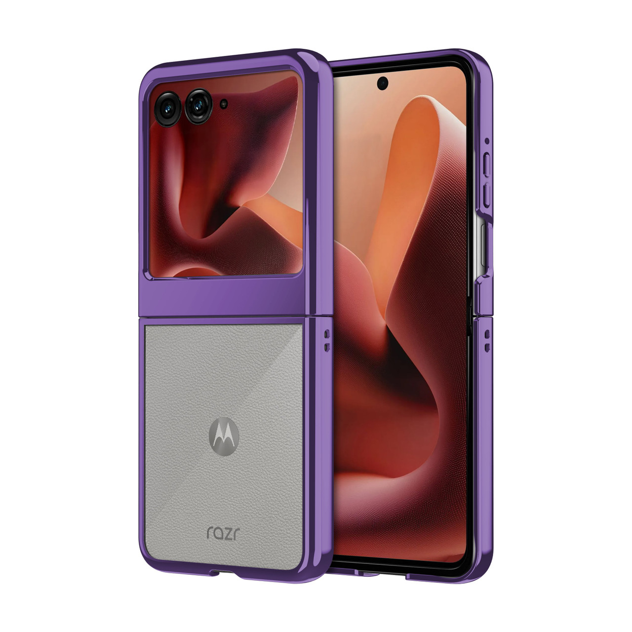 Motorola スマートフォン パープル 本体 ZIZO REFINE Series moto razr (2025) Case - Purple