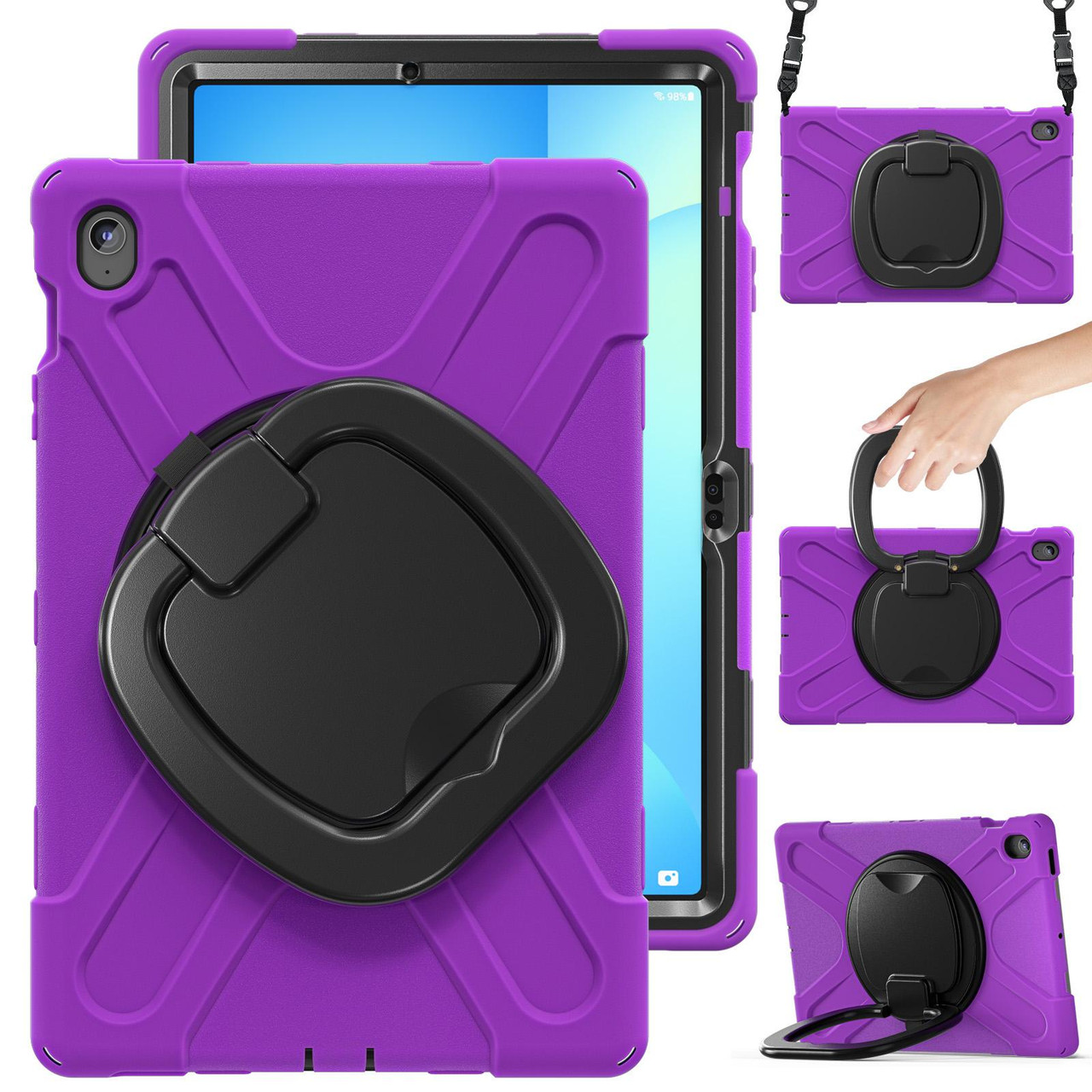 Samsung Galaxy Tab S10 FE+ Silicone Hybrid PC Tablet Case with