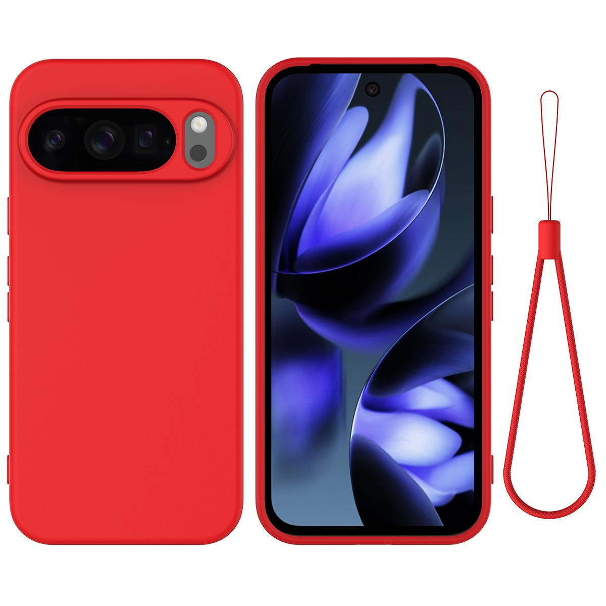 Google Pixel 10 Pro XL Pure Color Liquid Silicone Shockproof Phone