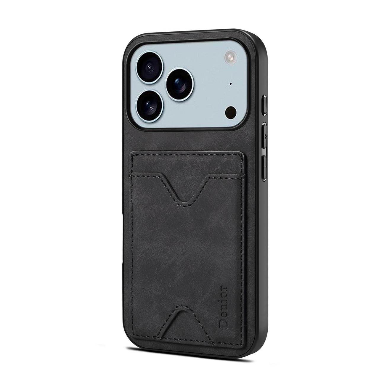 iPhone 17 Pro Max Denior D06 PU Back Cover Card Slot Holder Phone