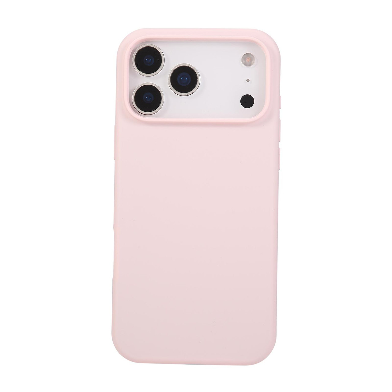 iPhone 17 Pro Max Liquid Silicone Phone Case - Grey Pink