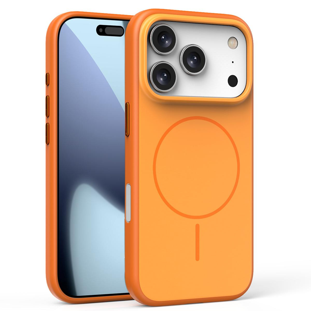 iPhone 17 Pro Max Solid Color Magnetic MagSafe Frosted Phone Case
