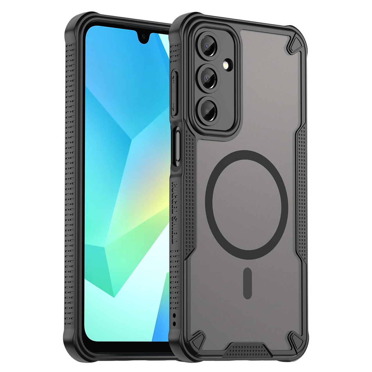 Samsung Galaxy A56 5G Armor Glaze MagSafe Magnetic Phone Case - Black