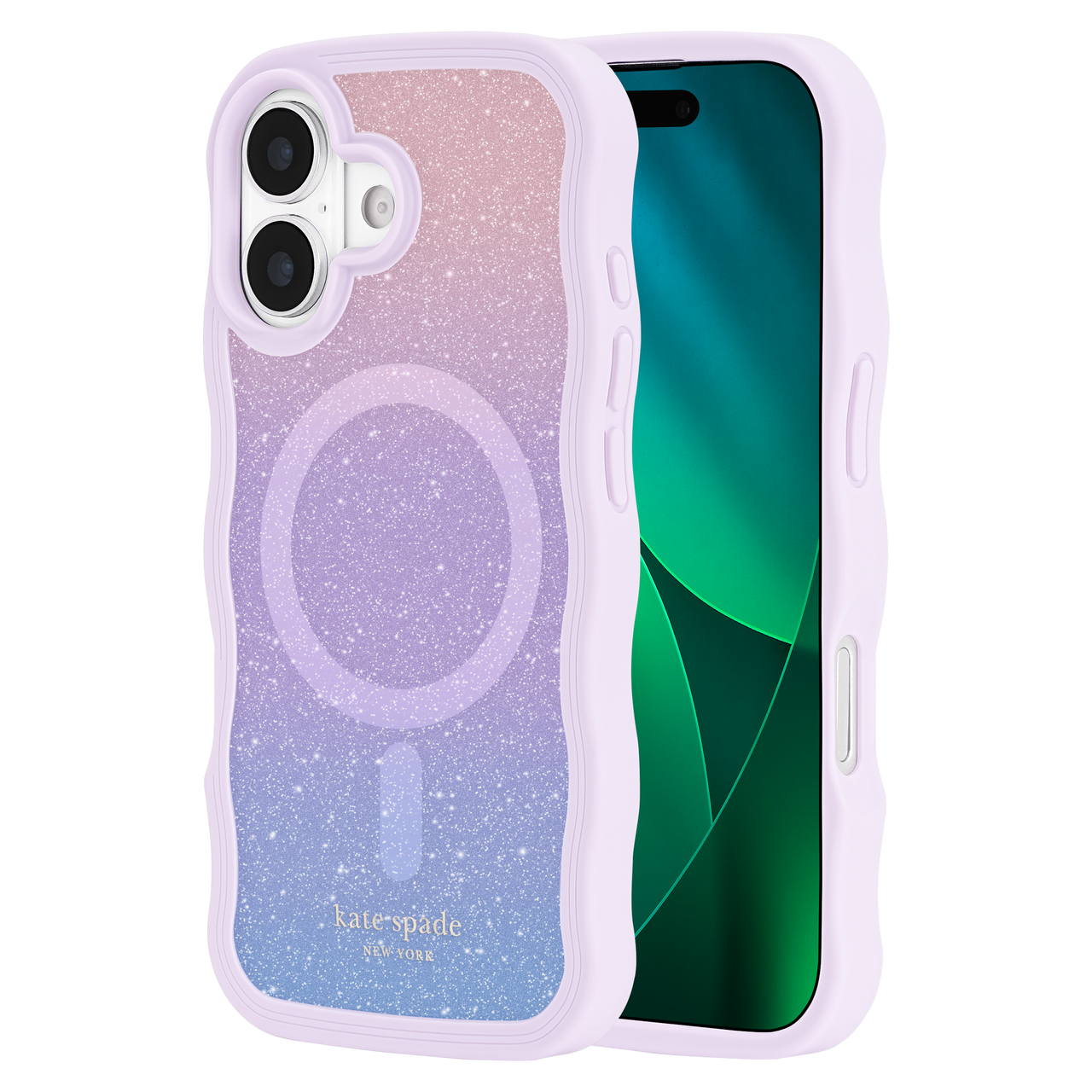 Kate Spade - Wavy Magsafe Case For Apple Iphone 17 - Opal Kate Spade - Wavy Magsafe Case For Apple Iphone 17 - Opal