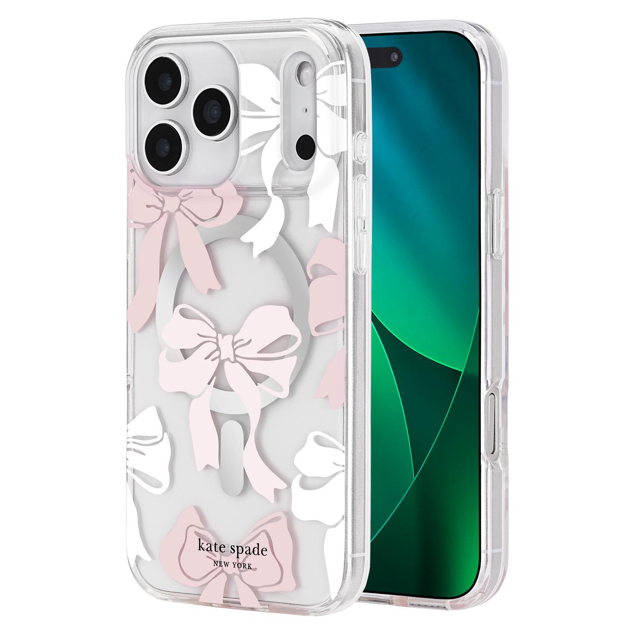 Kate Spade - Protective Magsafe Case for Apple iPhone 17 Pro Max - Tied with A Bow Kate Spade - Protective Magsafe Case for Apple iPhone 17 Pro Max - Tied with A Bow