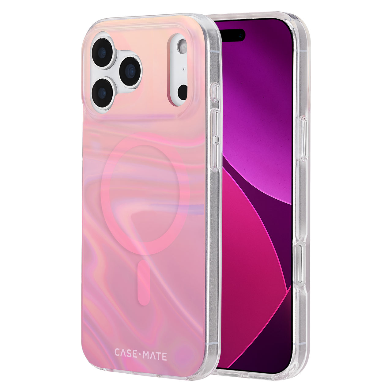 Case-mate - Peach Bubble Magsafe Case For Apple Iphone 17 Pro Max - Peach Iridescent CM057232 Case-mate - Peach Bubble Magsafe Case For Apple Iphone 17 Pro Max - Peach Iridescent CM057232