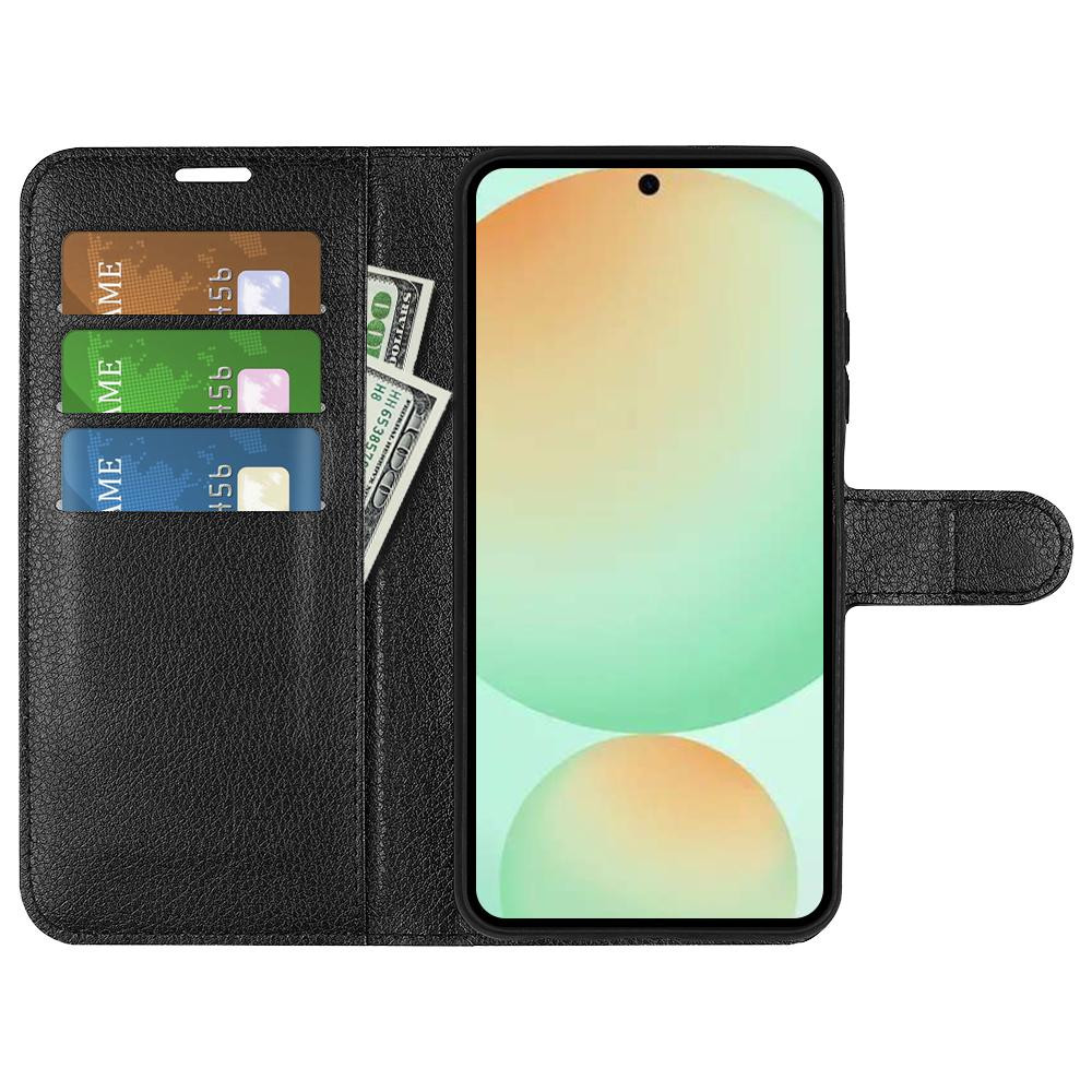 Litchi Texture Horizontal Flip Solid Color Leather Case With